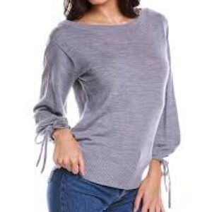Trina Turk Zsa Zsa Wool-blend Pullover In‎ Grey Women’s Size Large